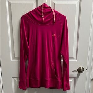 Adidas Women’s Climalite Fuchsia Pullover Hoodie Sweatshirt Size M